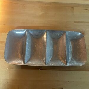 Wilton Armetale Divided Serving Tray Platter‎ Dish Pewter Finish 4 Compartment
